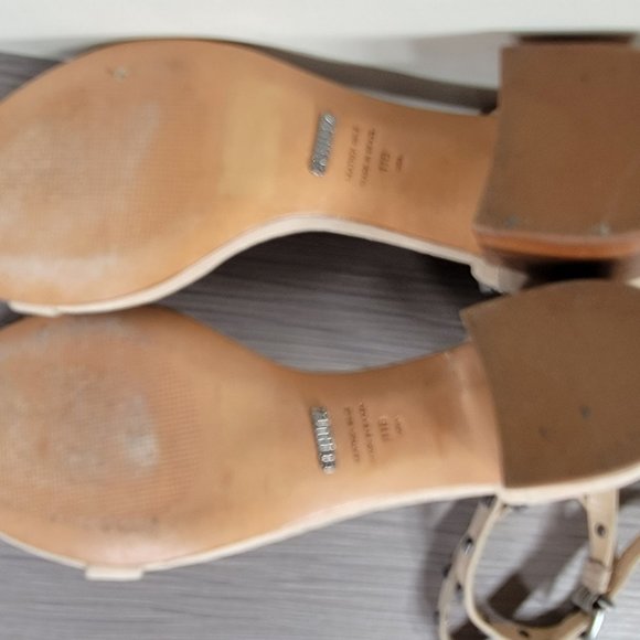 Schutz Studded Block Heel Sandals, Womens Size 11 - Picture 10 of 11